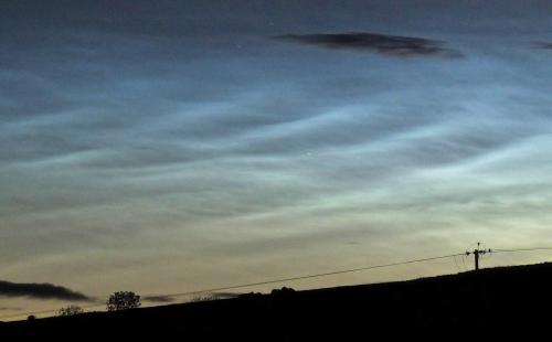 Rare noctilucent clouds seen over Northern Ireland