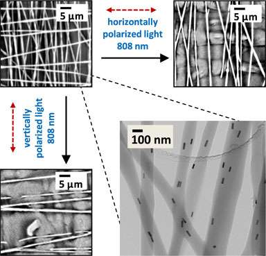 Researchers 'nanoweld' by applying light to aligned nanorods in solid materials
