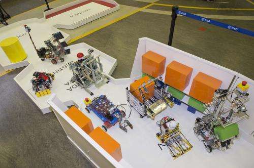 Robot challenge: Unload a spacecraft