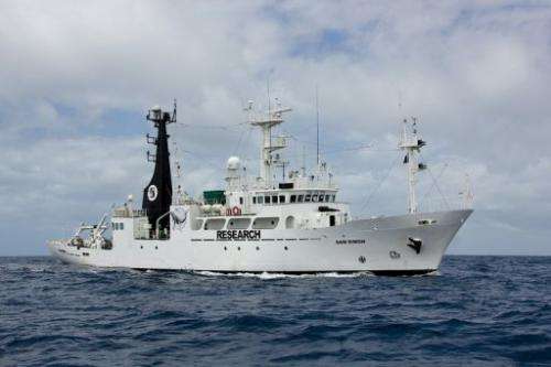Sea Shepherd's newest vessel, the SSS San Simon, pictured on December 11, 2012