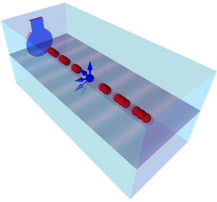 'Shaken, not stirred': Oscillator drives electron spin