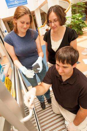 Silver coating kills bacteria on campus door handles