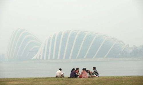 Singapore is shrouded in haze on June 20, 2013
