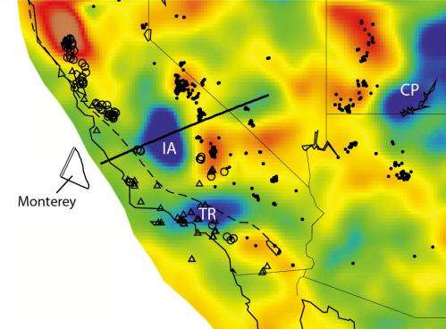 Slabs of ancient tectonic plate still lodged under California, researchers find