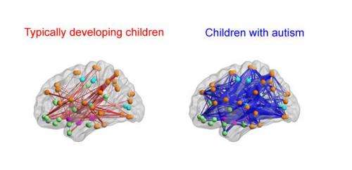 Social symptoms in autistic children may be caused by hyper-connected neurons