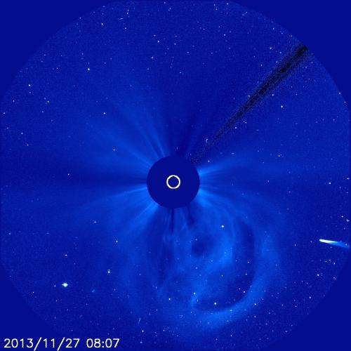 SOHO shows new images of Comet ISON