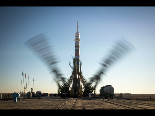 Soyuz Rocket Ready to Launch New Station Crew