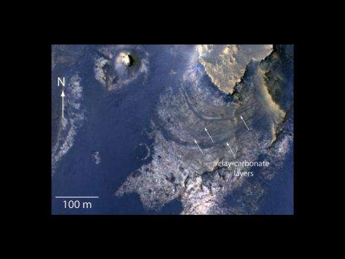 Study: Martian crater may once have held groundwater-fed lake