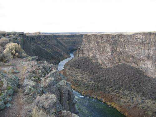 Study of Idaho canyons suggests they were the result of massive flooding not erosion