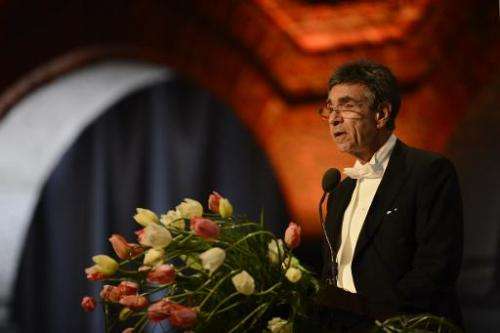 The 2012 Nobel Physics Prizewinner Serge Haroche of France at the Stockholm City Hall, on December 10, 2012