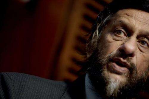 The chairman of the UN's Intergovernmental Panel on Climate Change, Rajendra Pachauri, speaks on June 6, 2011 in Oslo