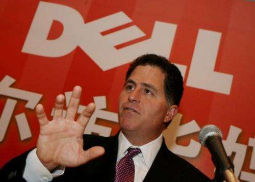The Chief Executive of Dell computers, Michael Dell, speaks at a press conference in Shanghai on March 21, 2007