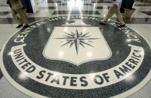 The CIA symbol is shown on the floor of its headquarters, July 9, 2004, in Langley, Virginia