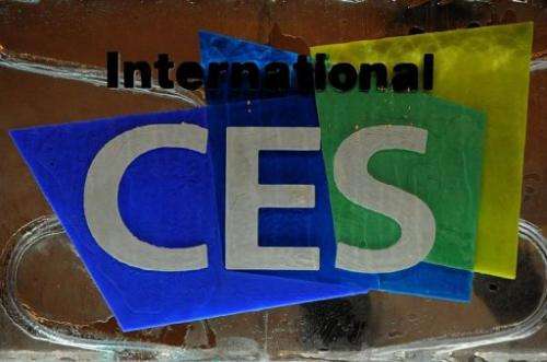 The logo for the International Consumer Electronics Show being held in Las Vegas, Nevada, is pictured on January 6, 2013