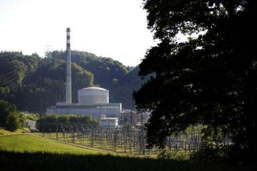 The Muehleberg nuclear power plant in Switzerland, on May 25, 2011