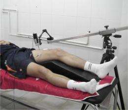 The muscle response of footballers depends on their position on the field