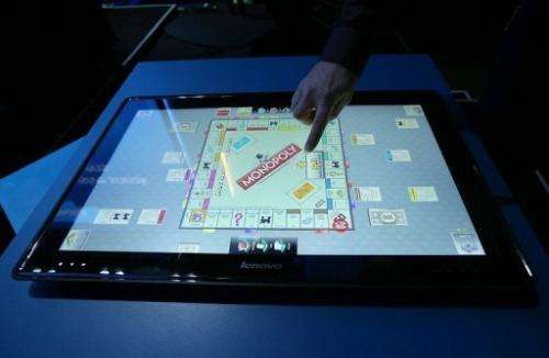 The new Lenovo IdeaCentre Horizon Table PC is showcased on January 7, 2013 in Las Vegas, Nevada