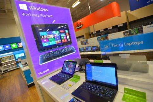 The new Windows Store Only at Best Buy on August 7, 2013 in Los Angeles, California