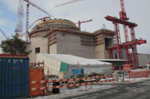 The Olkiluoto 3 nuclear reactor on March 15, 2010
