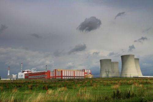 The Temelin Nuclear Power Plant and its four cooling towers are seen in the Czech Republic on July 24, 2011