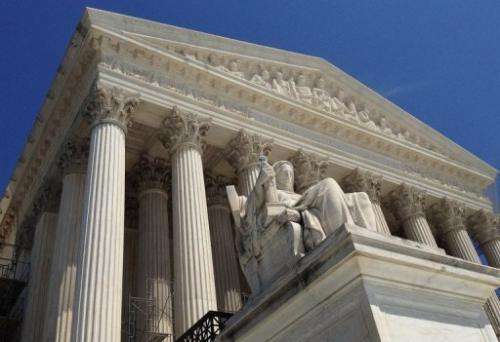 The US Supreme Court building is pictured on June 27, 2012, in Washington, DC