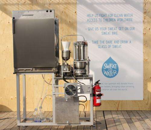 The worlds first sweat machine produces clean water for children
