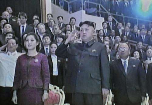 This screen grab taken from North Korean TV on January 3, 2013 shows leader Kim Jong-Un and his wife Ri Sol-Ju