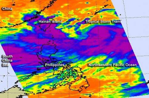 Tropical Storm Trami and monsoon rains causing flooding in the Philippines