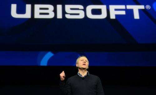 Ubisoft CEO Yves Guillemot, talks as Sony introduces the PlayStation 4 at a news conference February 20, 2013, New York