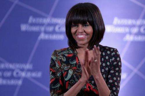 US first lady Michelle Obama on March 8, 2013 in Washington, DC