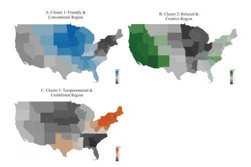 US regions exhibit distinct personalities, research reveals