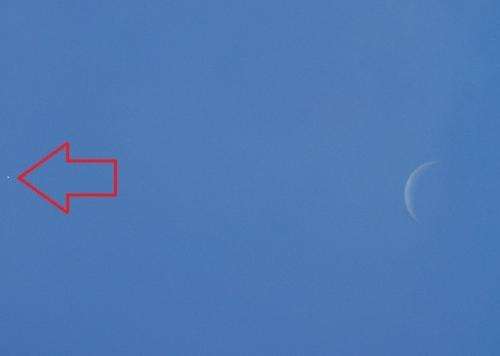 Venus visible in the daytime sky