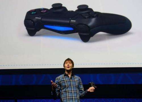 Video game designer Mark Cerny talks about the new controler Bioshock 4 on February 20, 2013 in New York