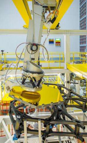 Webb Telescope Crew Flexes Robotic Arm at NASA