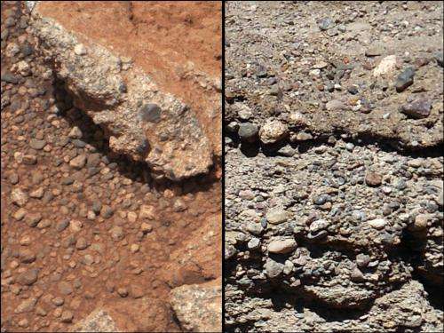 Ancient streambed found on surface of Mars