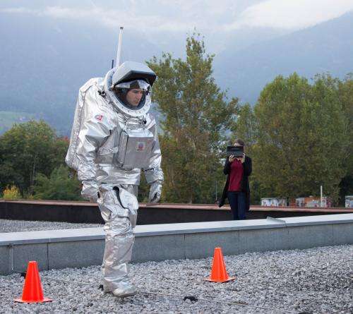World Space Walk 2013: Three Mars analogue spacesuit teams perform simultaneous experiments