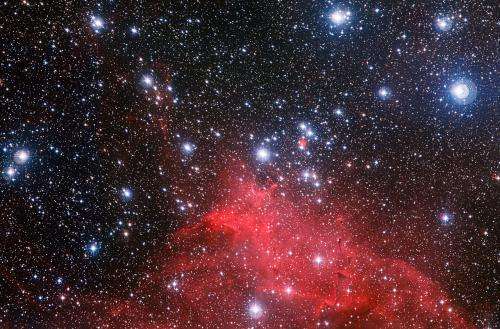 Young stars paint spectacular stellar landscape