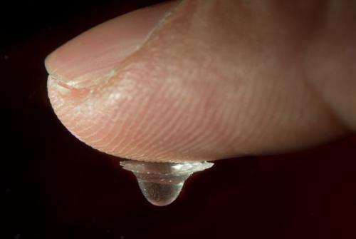 Bake your own droplet lens
