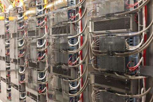 Bays of equipment line the 2G area at an AT&amp;T mobile telephone switching office on October 25, 2012 in Charlotte, North Caro