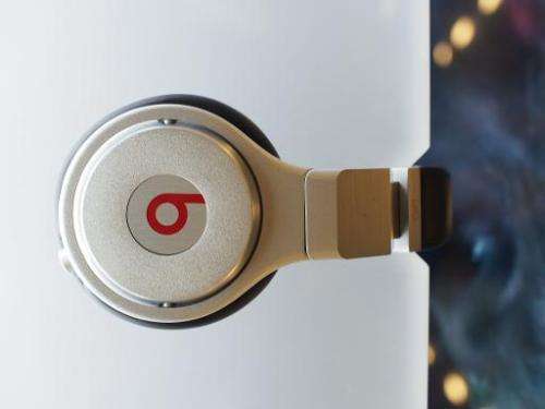 Beats headphones made by Beats Electronics are seen on display in Los Angeles, California on May 9, 2014