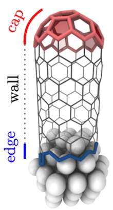 Caps not the culprit in nanotube chirality