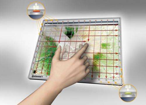 Continental works on infrared for car multi-touch