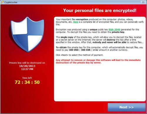 Cryptolocker has you between a back up and a hard place