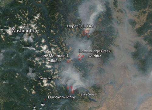 Fires in Northern Washington State