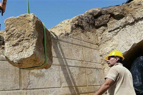 Greek archaeologists enter large underground tomb