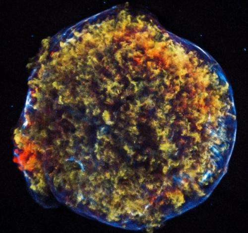 Image: Chandra's view of the Tycho Supernova Remnant