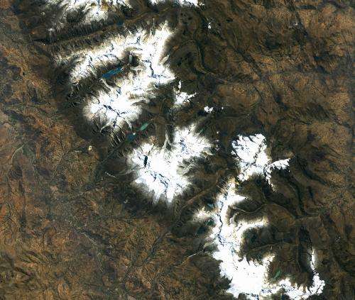 Image: Orbital view of Mount Huascarán, Peru