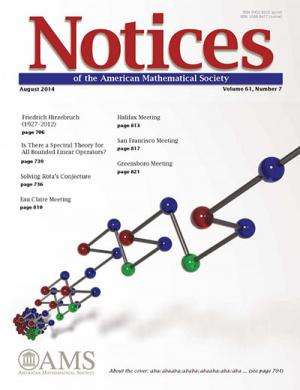 Math journal puts Rauzy fractcal image on the cover