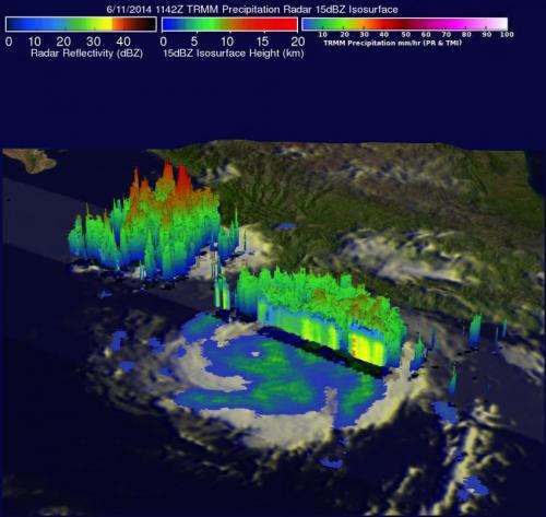 NASA and NOAA satellites analyze Category 4 Hurricane Cristina