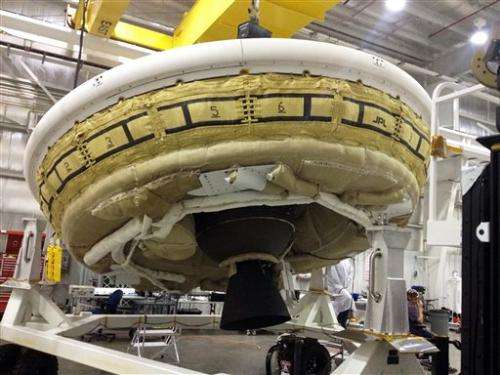NASA hopes to launch 'flying saucer' after delay (Update)